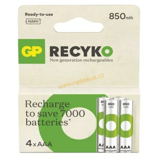 GP ReCyko+ 850 AAA nabíjecí baterie - sada 4 ks