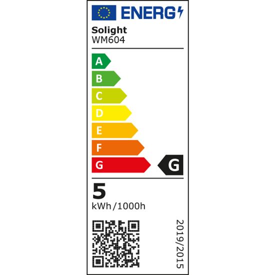 LED pásek 12V / 14,4W / 1m , 60 LED / 1 m , studená bílá , IP65 , čip SMD5050 , balení 5m - energetický štítek